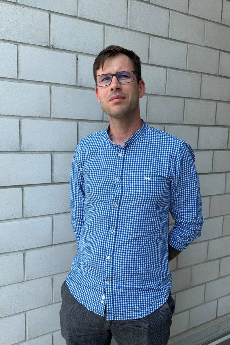 Portraitbild von Philipp Kunz, Mitarbeiter bei der Mevo Fenster AG